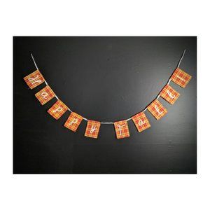 Target Threshold Happy Fall Plaid Banner